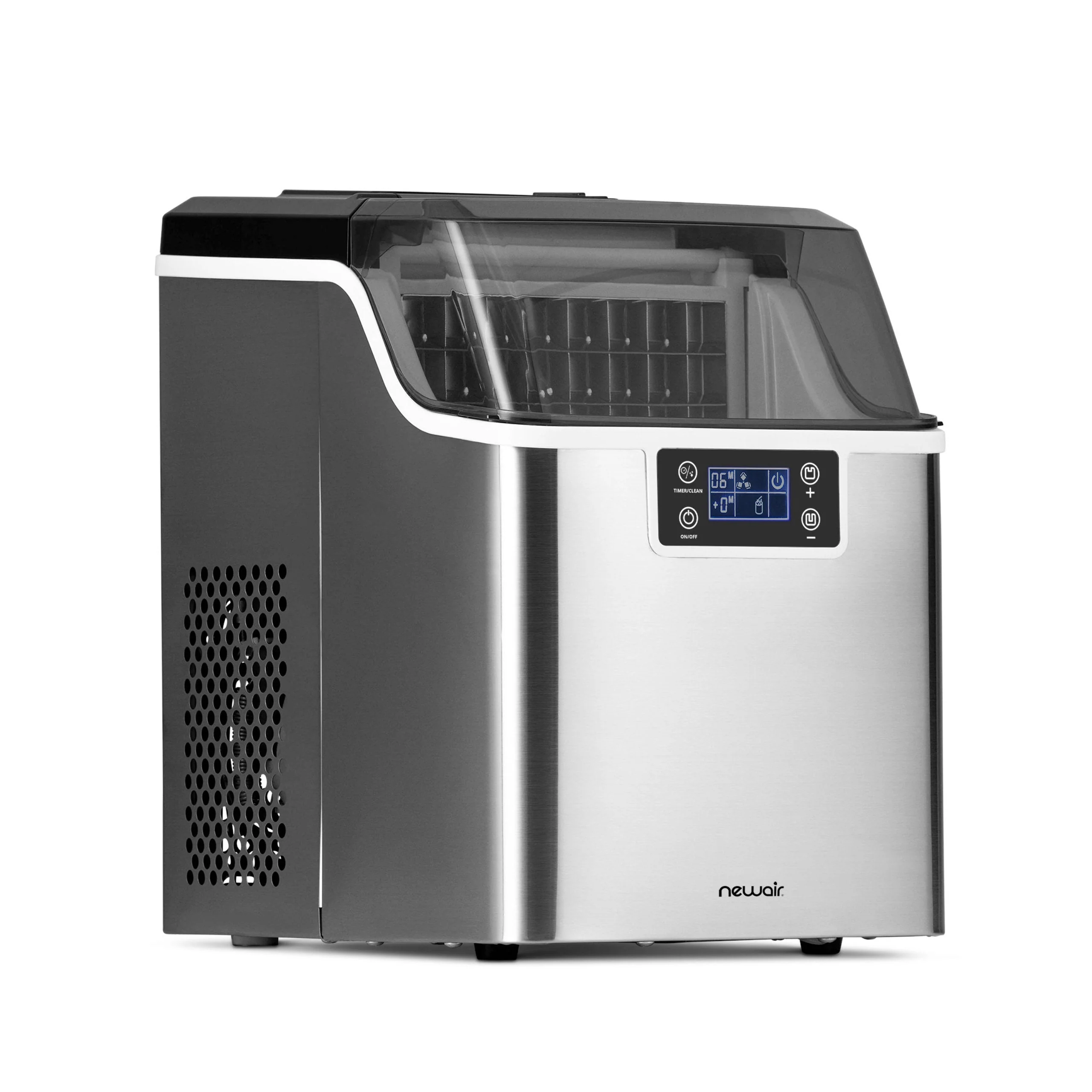 Newair Countertop Ice Maker. Clear Ice, 45 lbs/day - Stainless Steel