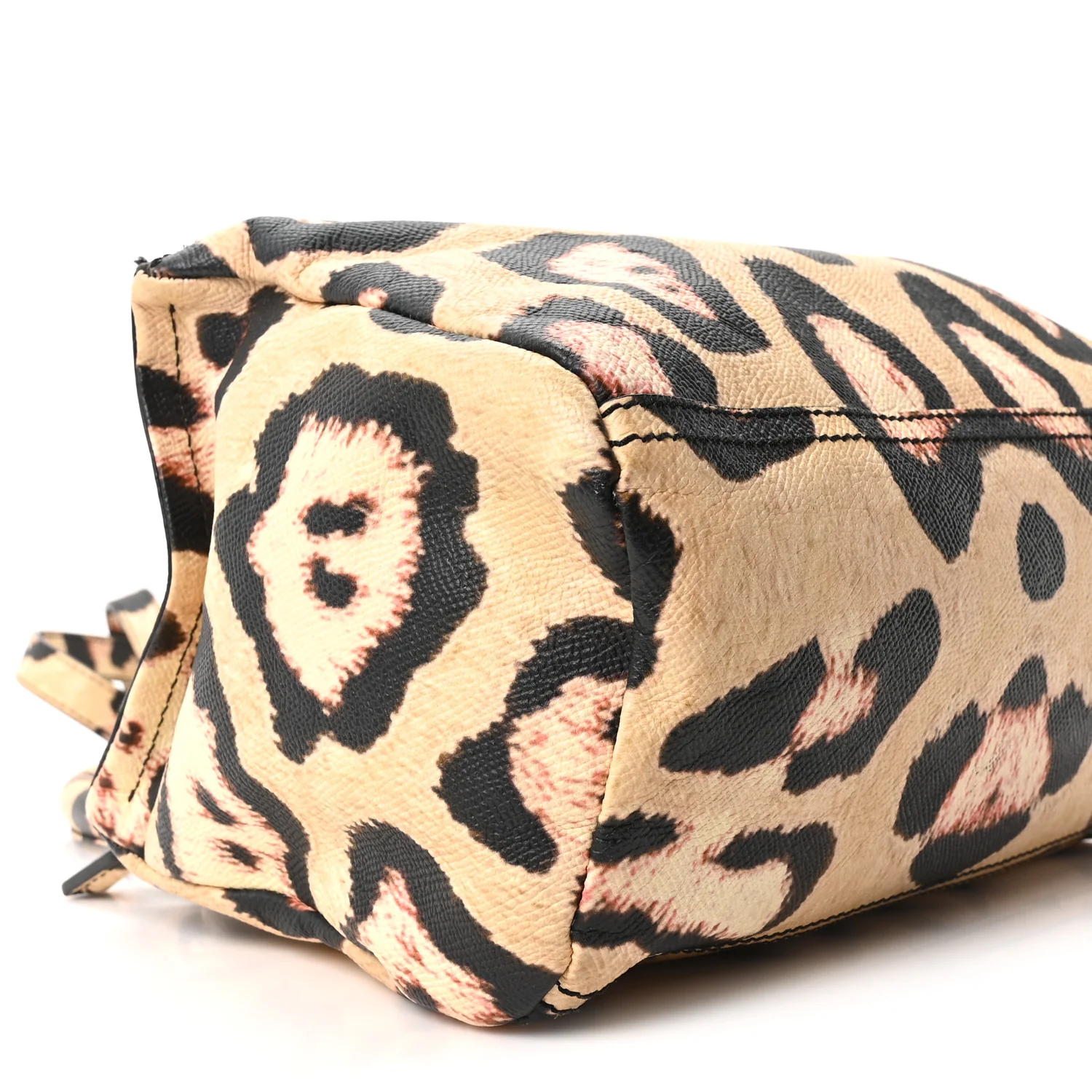 Calfskin Leopard Print Small Pandora Multicolor
