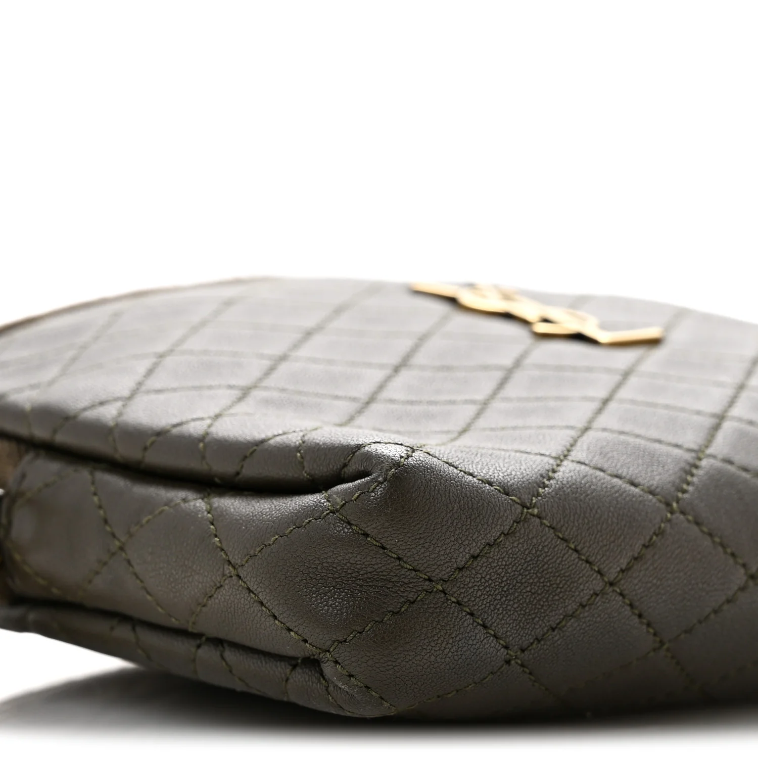 Lambskin Quilted Gaby Zipped Pouch