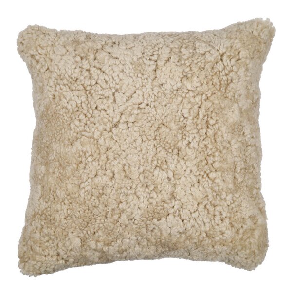 Pute new zealand saueskinn kort ull 40x40 cm moon light