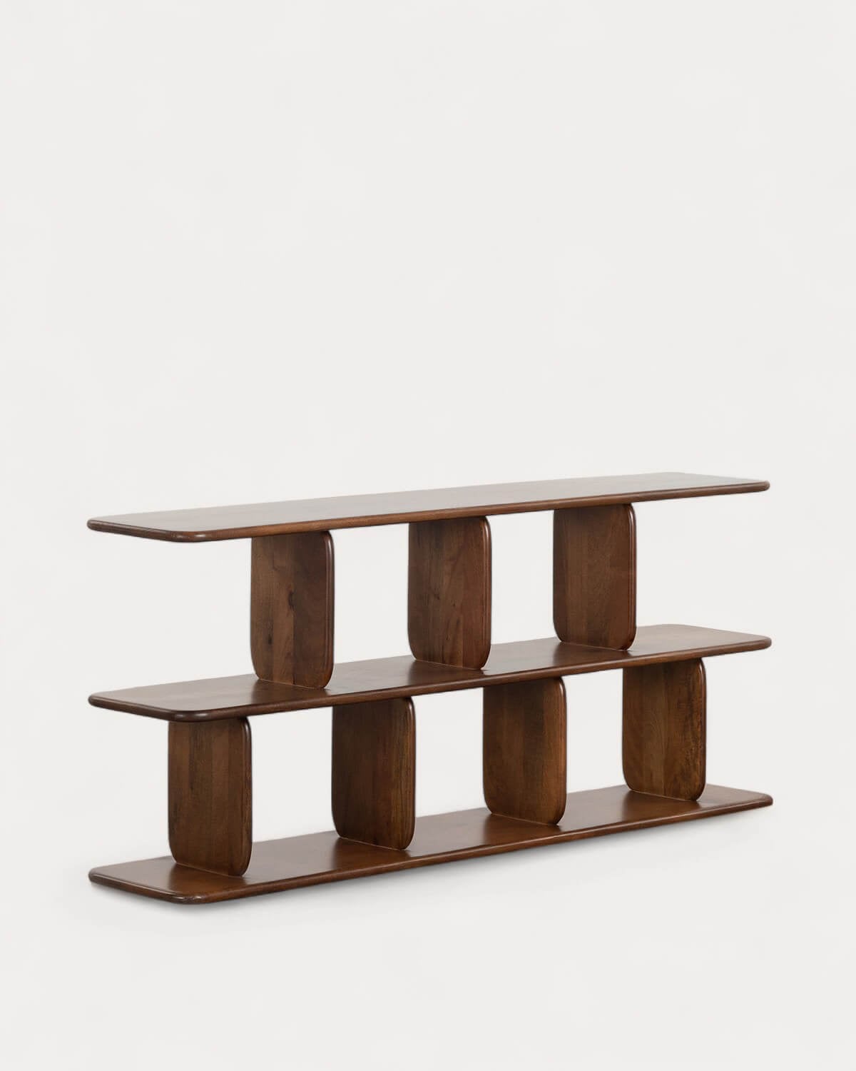 Mireil - Estantería Baja de Madera de Mango (75,5x176 cm) Mireil