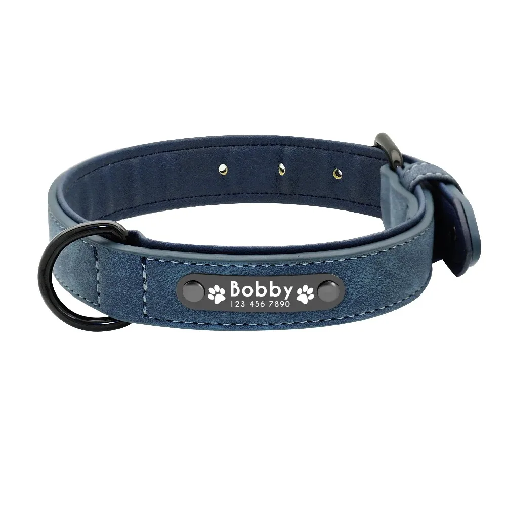 Premium Lederhalsband mit personalisierter Prägung
