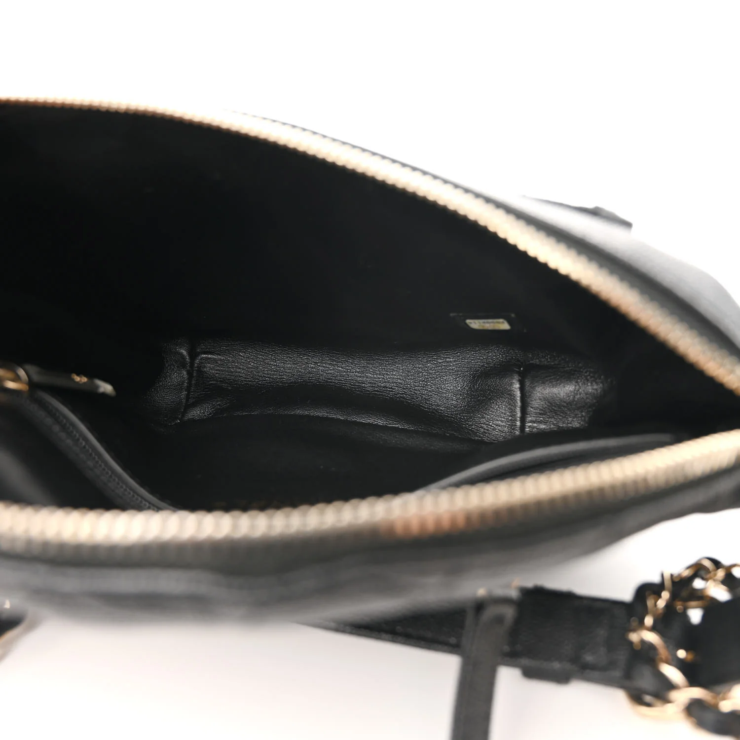 Caviar Quilted Filigree Waist Bag Black