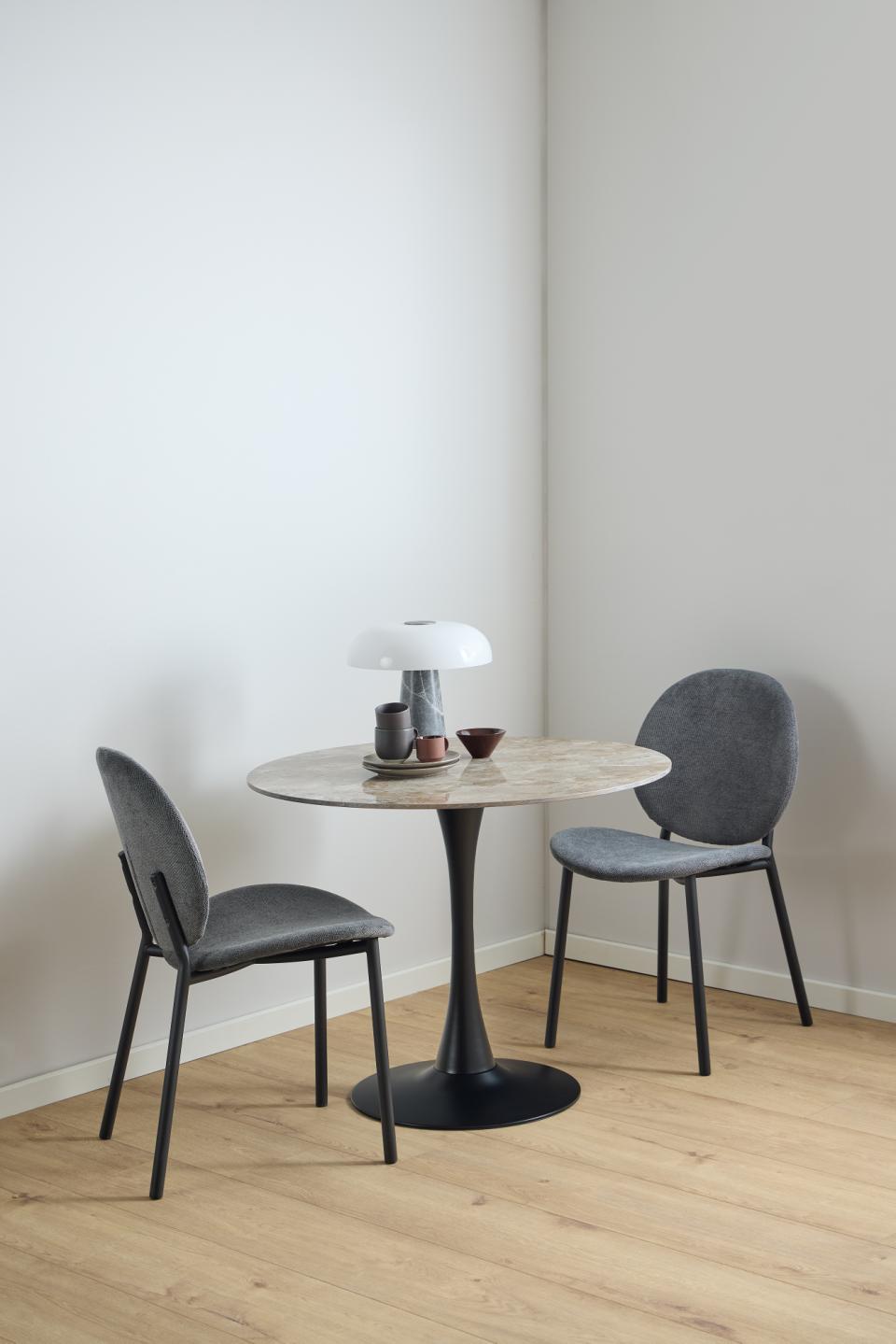 Rebellenclub Lugo Eetkamertafel - ø90 cm - Bruin