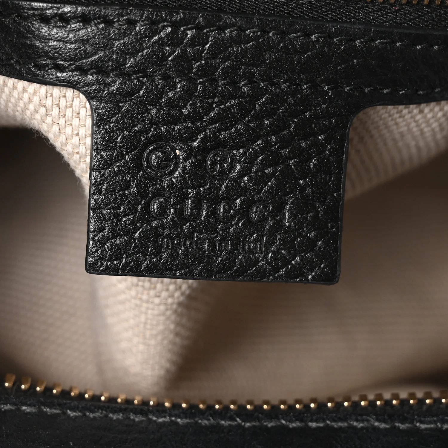 Dollar Calfskin Medium Soho Top Handle Satchel Black