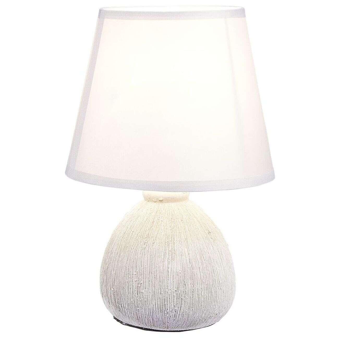 Lampe céramique effet bois naturel 17x17xH26,5cm