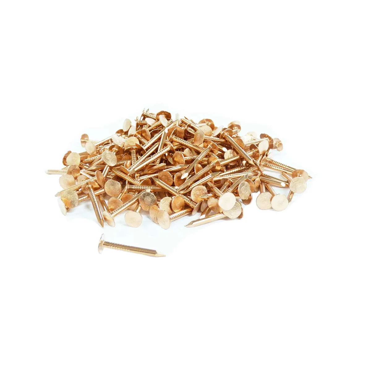 Copper Roofing Nails, 1-1/4 in, 5 lb Box