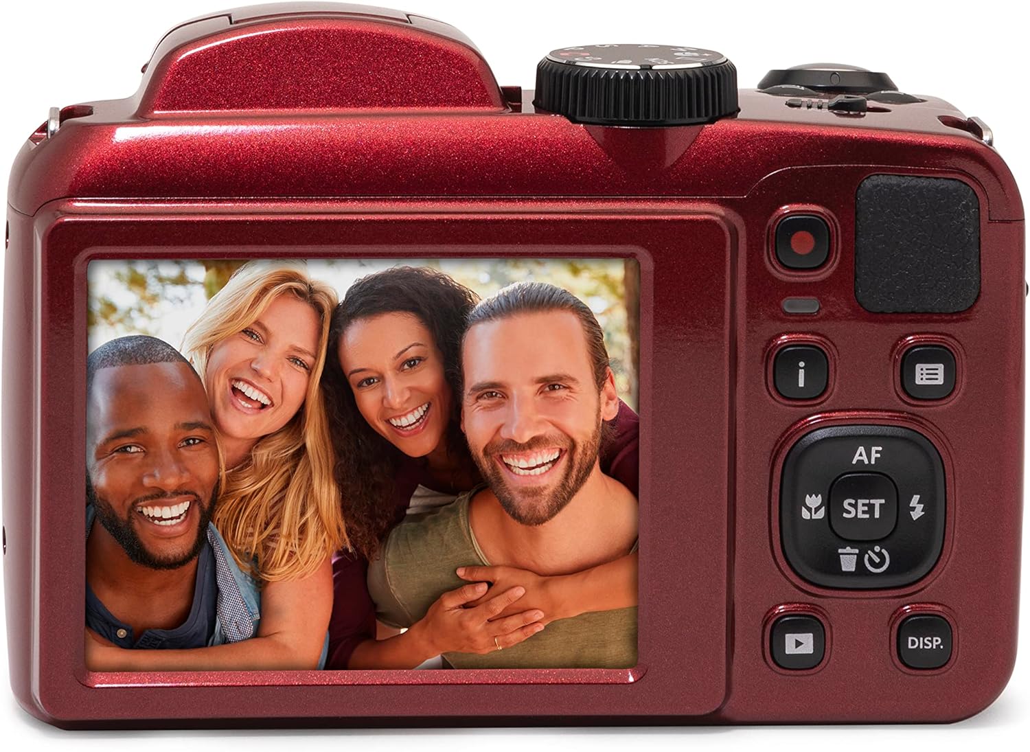 Kodak PIXPRO AZ255-RD 16MP Digital Camera 25X Optical Zoom 24mm Wide Angle Lens Optical Image Stabilization 1080P Full HD Video 3