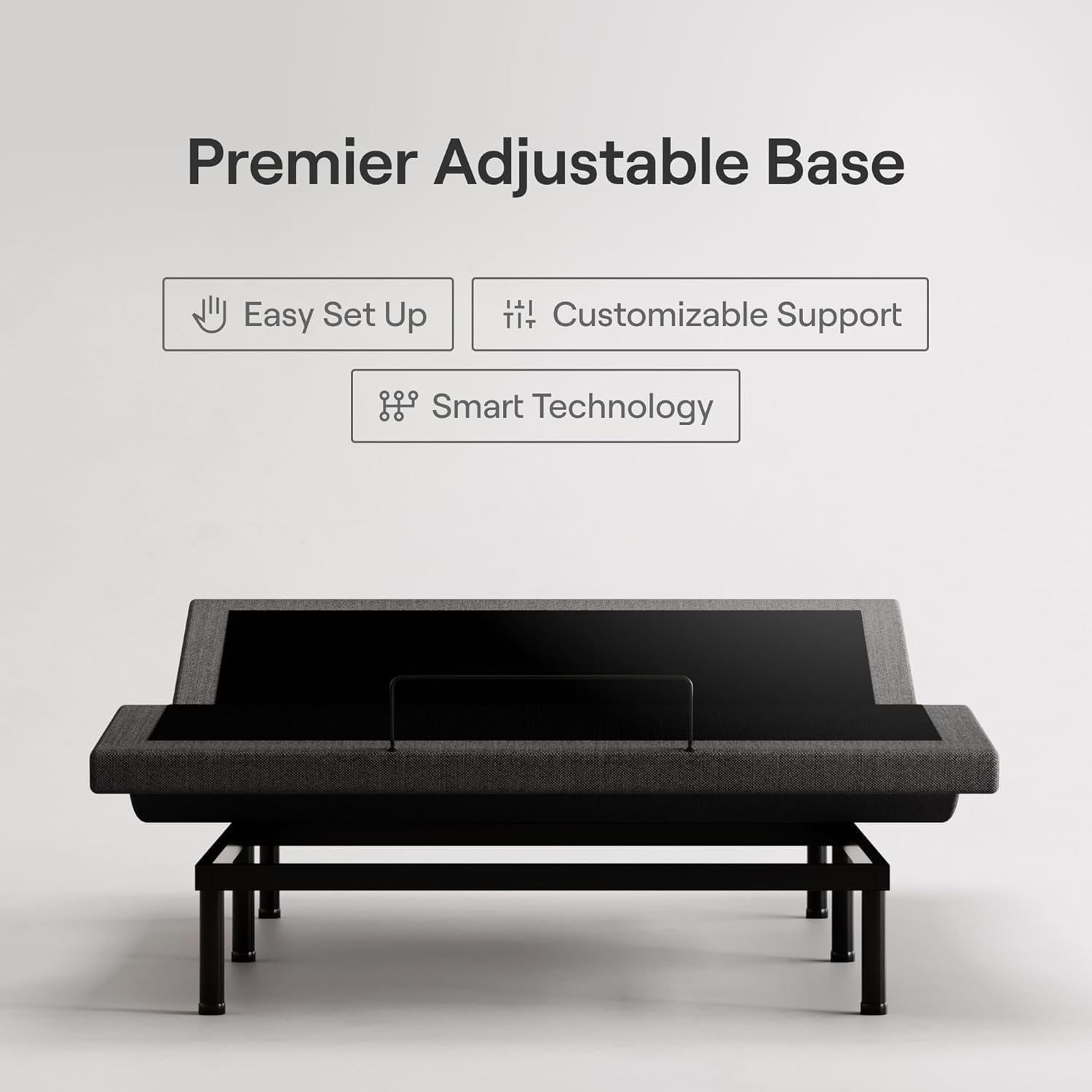 Nectar Premier Adjustable Base - Full - Head & Foot Incline - Wireless Remote with Memory- 3 Massage Settings - 4 USB Ports - Anti-Snore & Zero Gravity