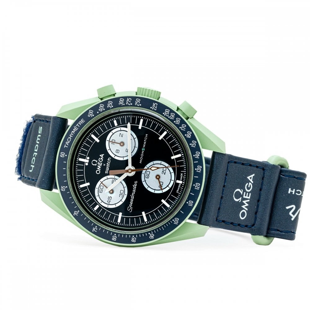 [Super Clone]Swatch x Omega SO33G100 Bioceramic Moonswatch Mission to Earth