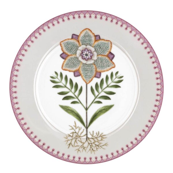 Lily & Lotus tallerken 21 cm off-white