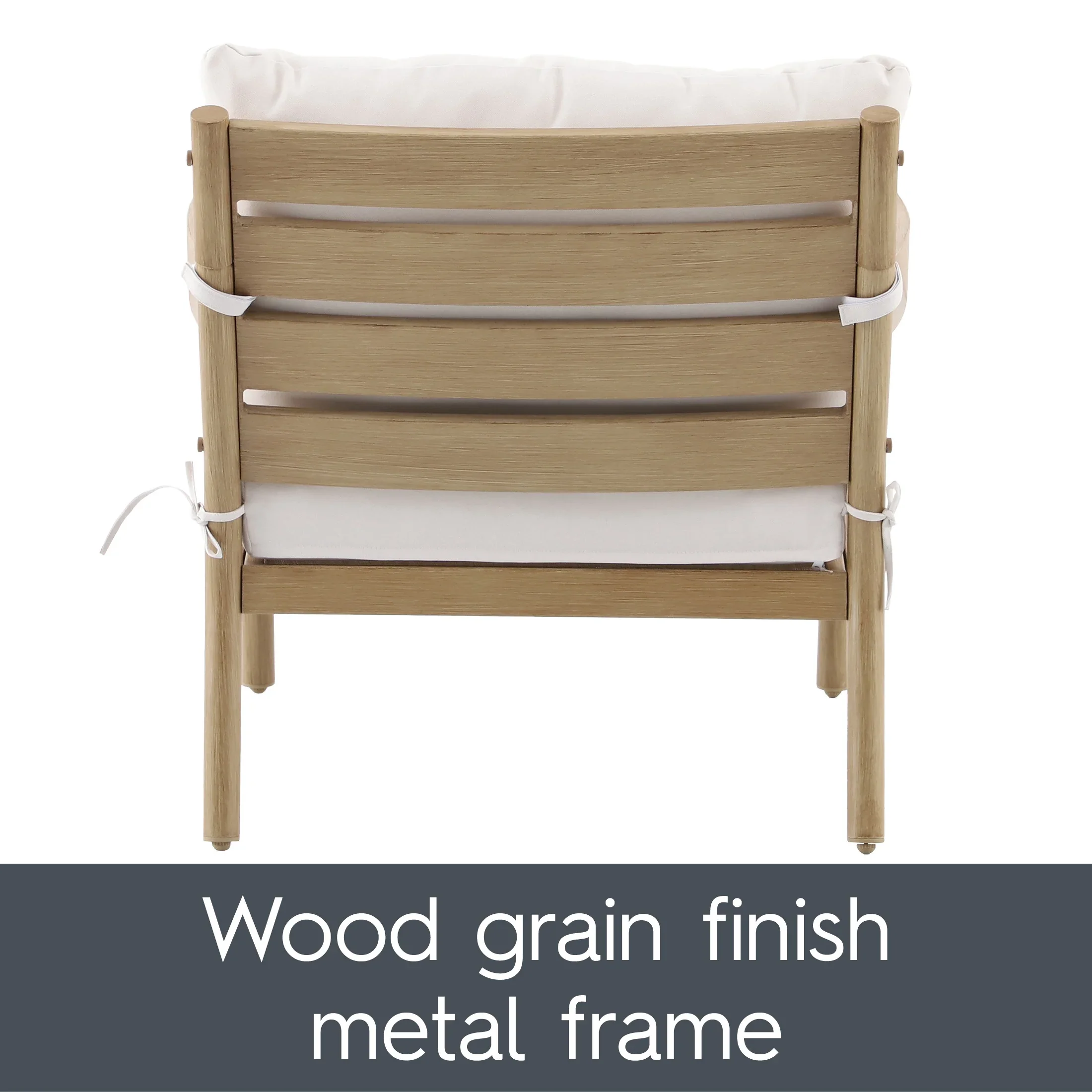 Better Homes & Gardens Astrid 2-Piece Steel Outdoor Conversation Set, Tan