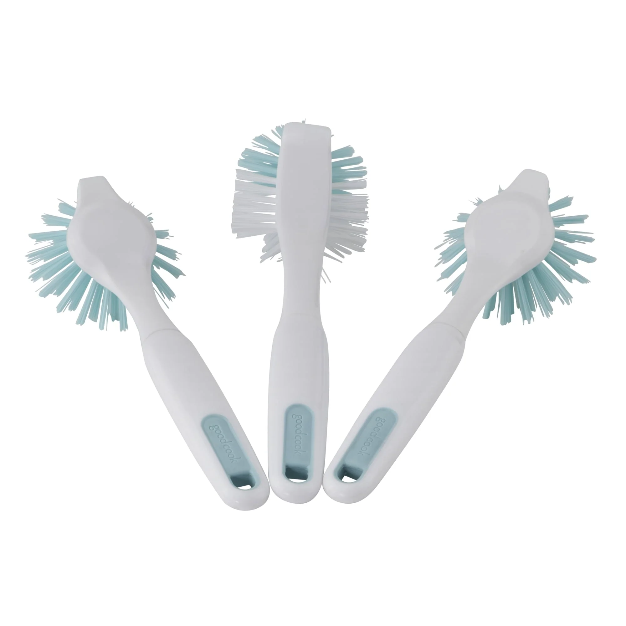 Goodcook Profreshionals 3 - Piece BPA - Free Kitchen Dish Brush Set, Teal