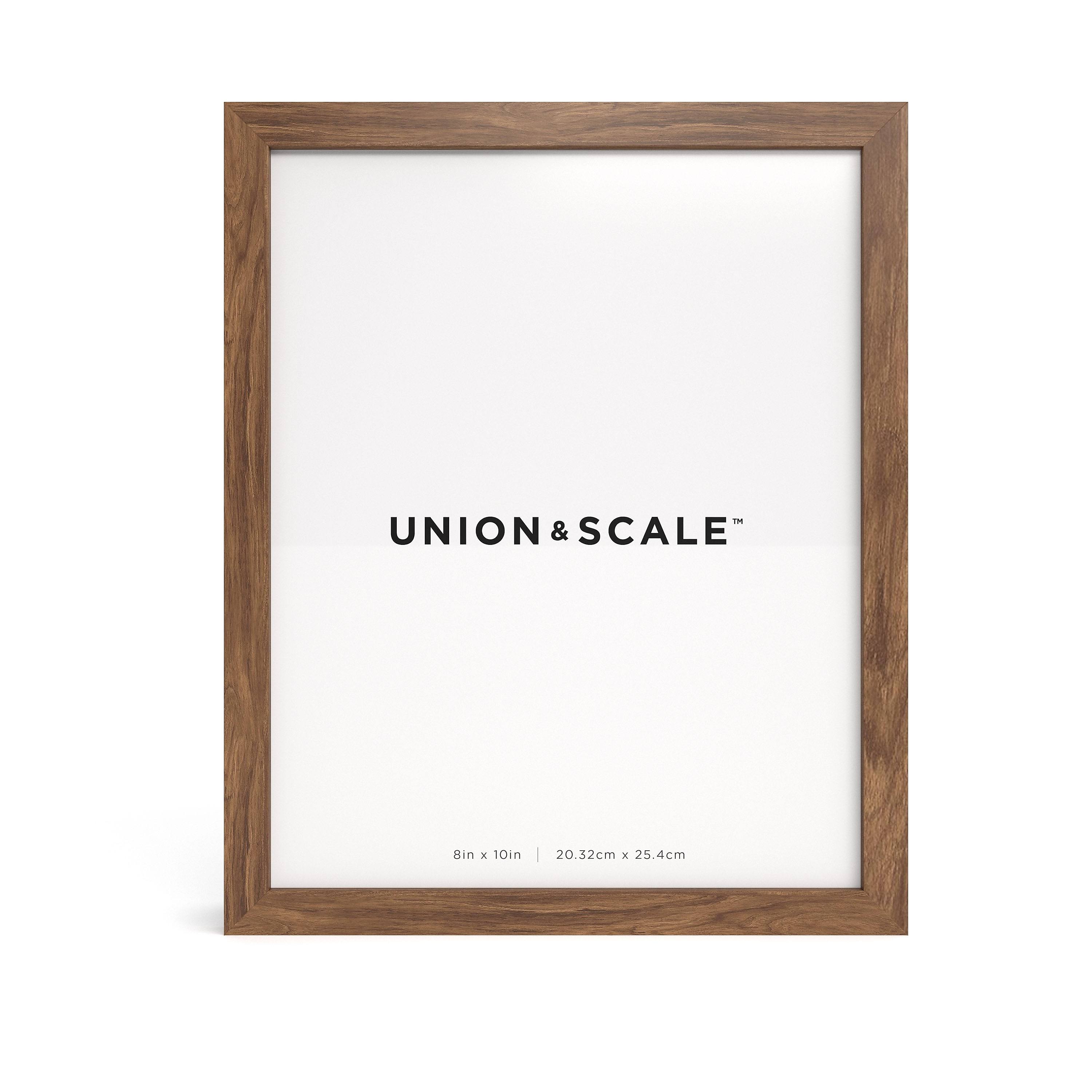 Union & Scale Essentials Wood Picture Frame, 8 x 10, Espresso Frame