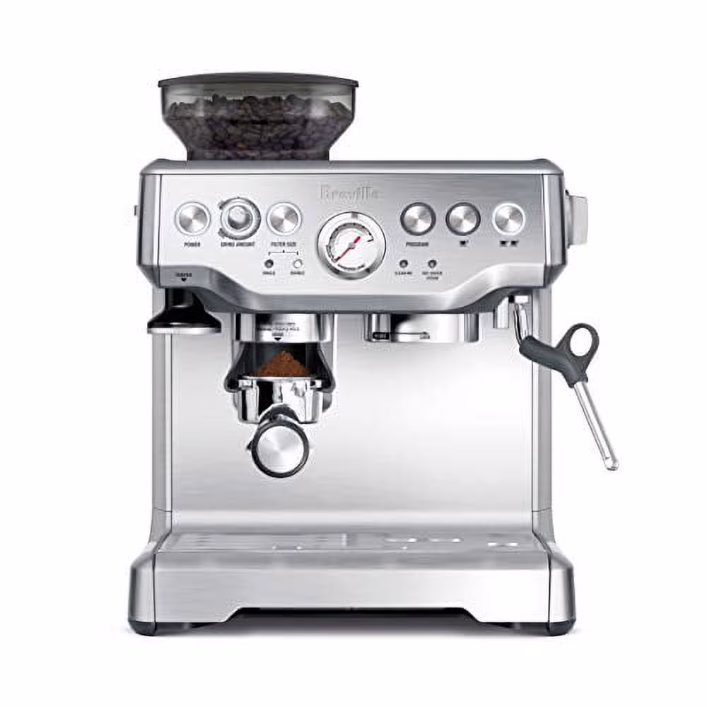 Breville BES870XL the Barista Express - Coffee Machine with Cappuccinatore - 15 Bar - Stainless Steel