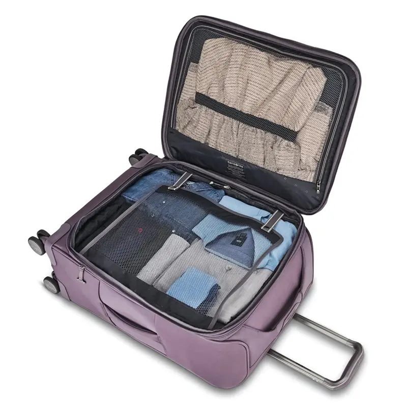 Dahlia Purple Theorym Large Spinner Checked Luggage | 5347-AGXBW - SAMSONITE OUTLET