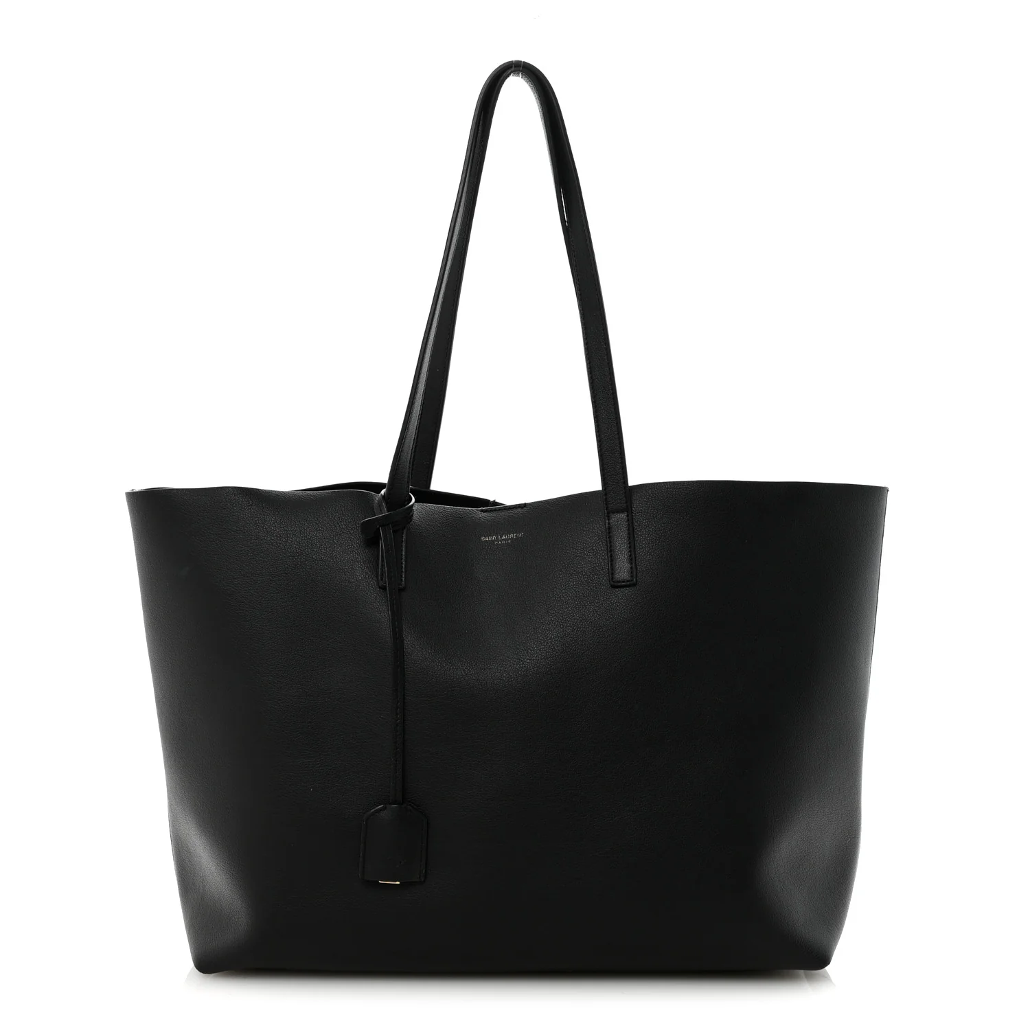 Calfskin Large Shopping Tote Black