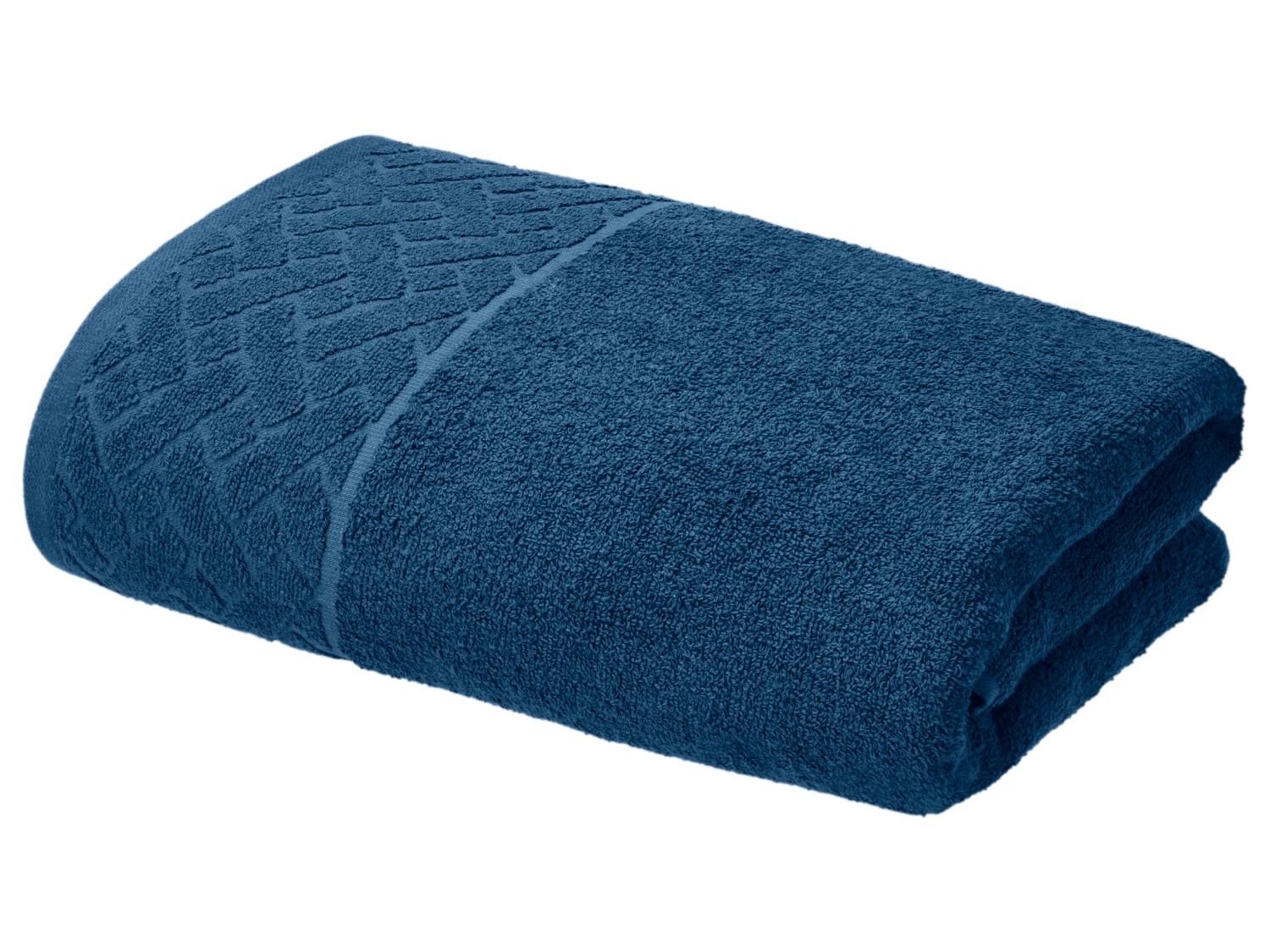 LIVARNO Serviette de douche ou drap de bain en ponge