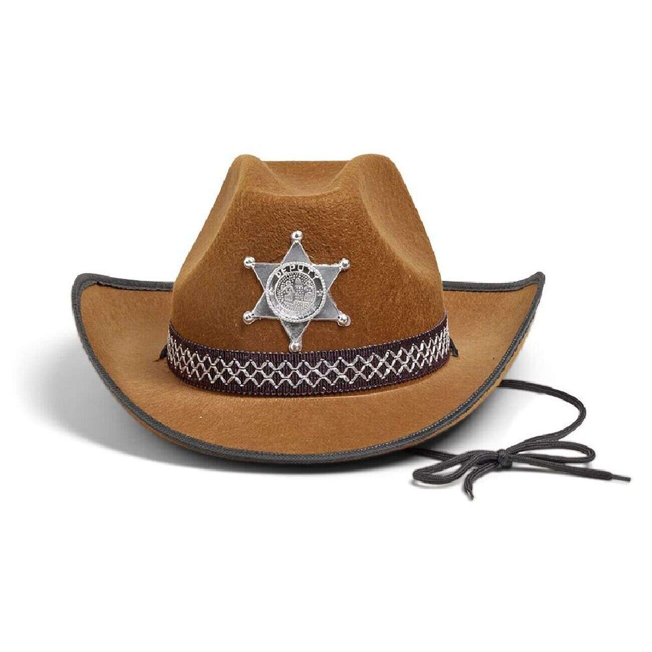 Chapeau de cow boy enfant marron 35x26xH14cm