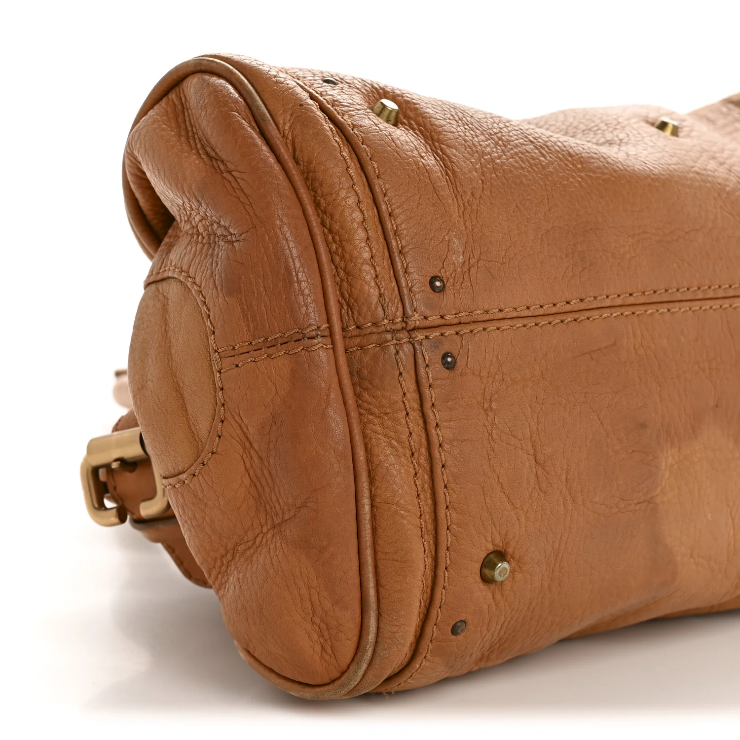 Calfskin Medium Paddington Satchel Tan