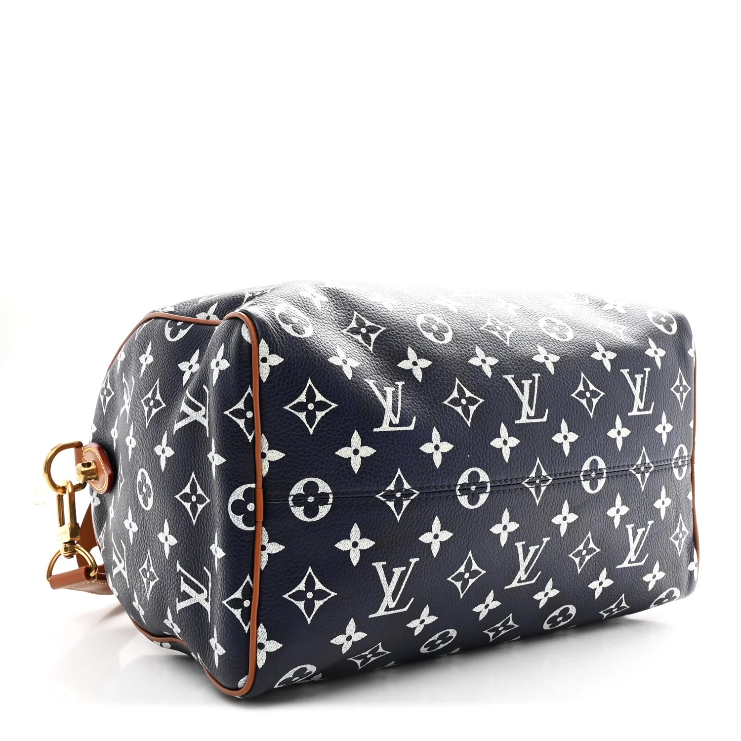 Calfskin Monogram Speedy P9 Bandouliere 30 Indigo