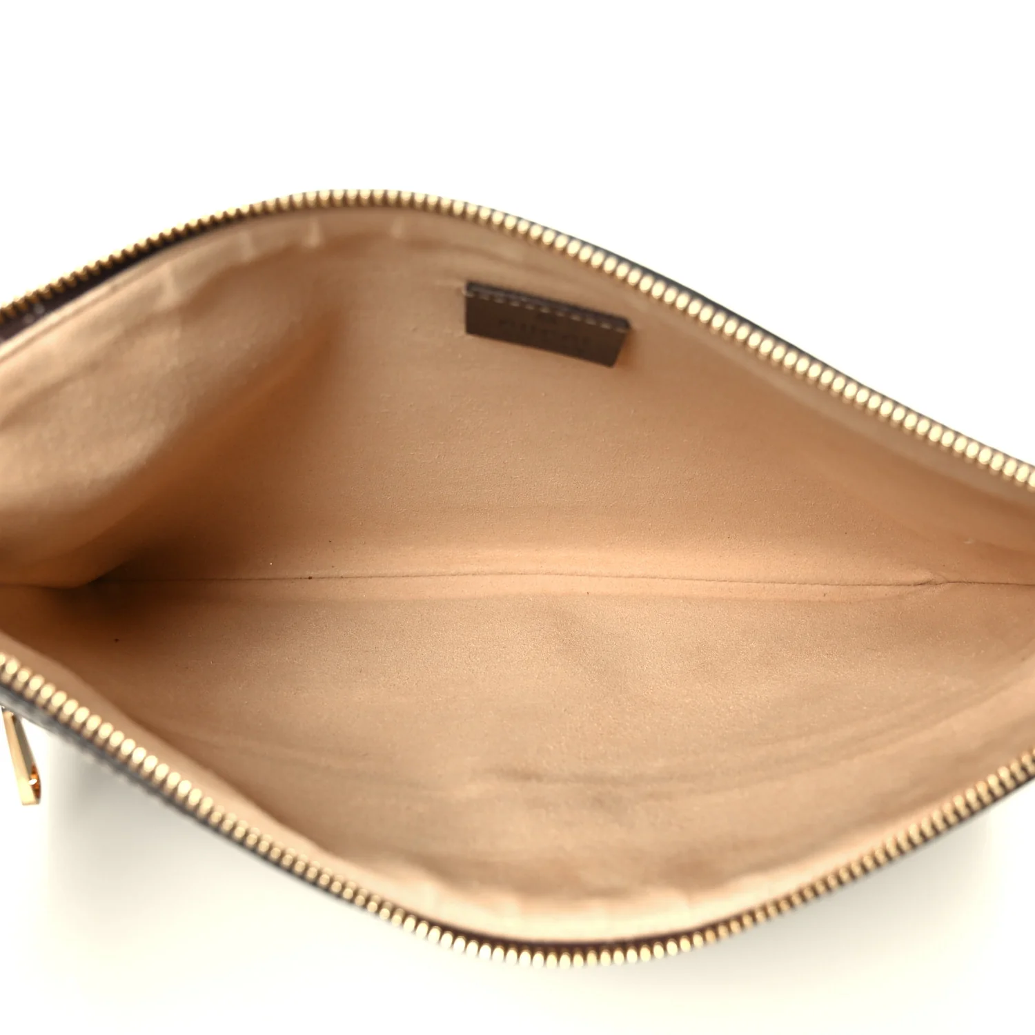 GG Supreme Monogram Large Ophidia Pouch Clutch Brown
