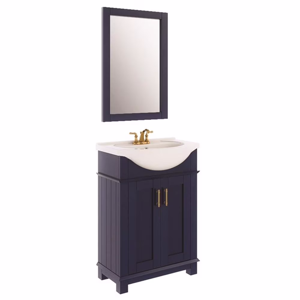Hartford 24" White Traditional Bathroom Vanity(White) - Image 5
