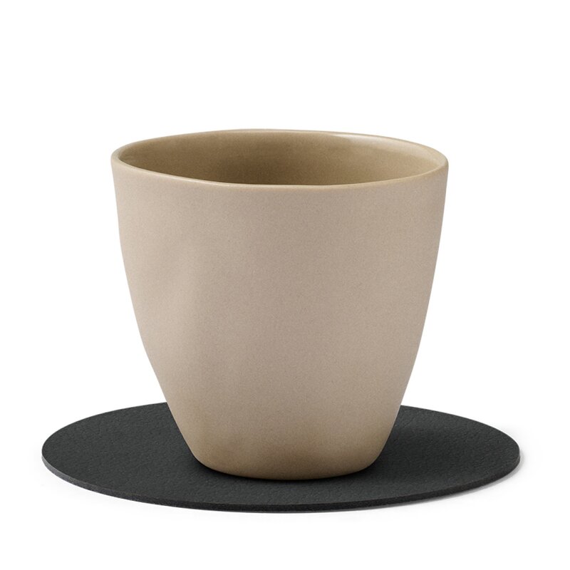 Circle Nupo glassbrikke 10 cm svart