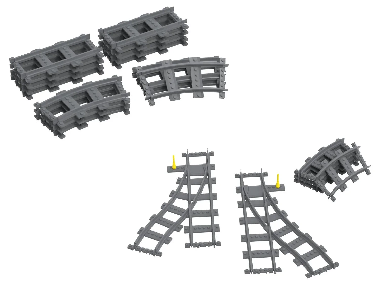 Playtive Clippys Set de rails ou d'aiguillages