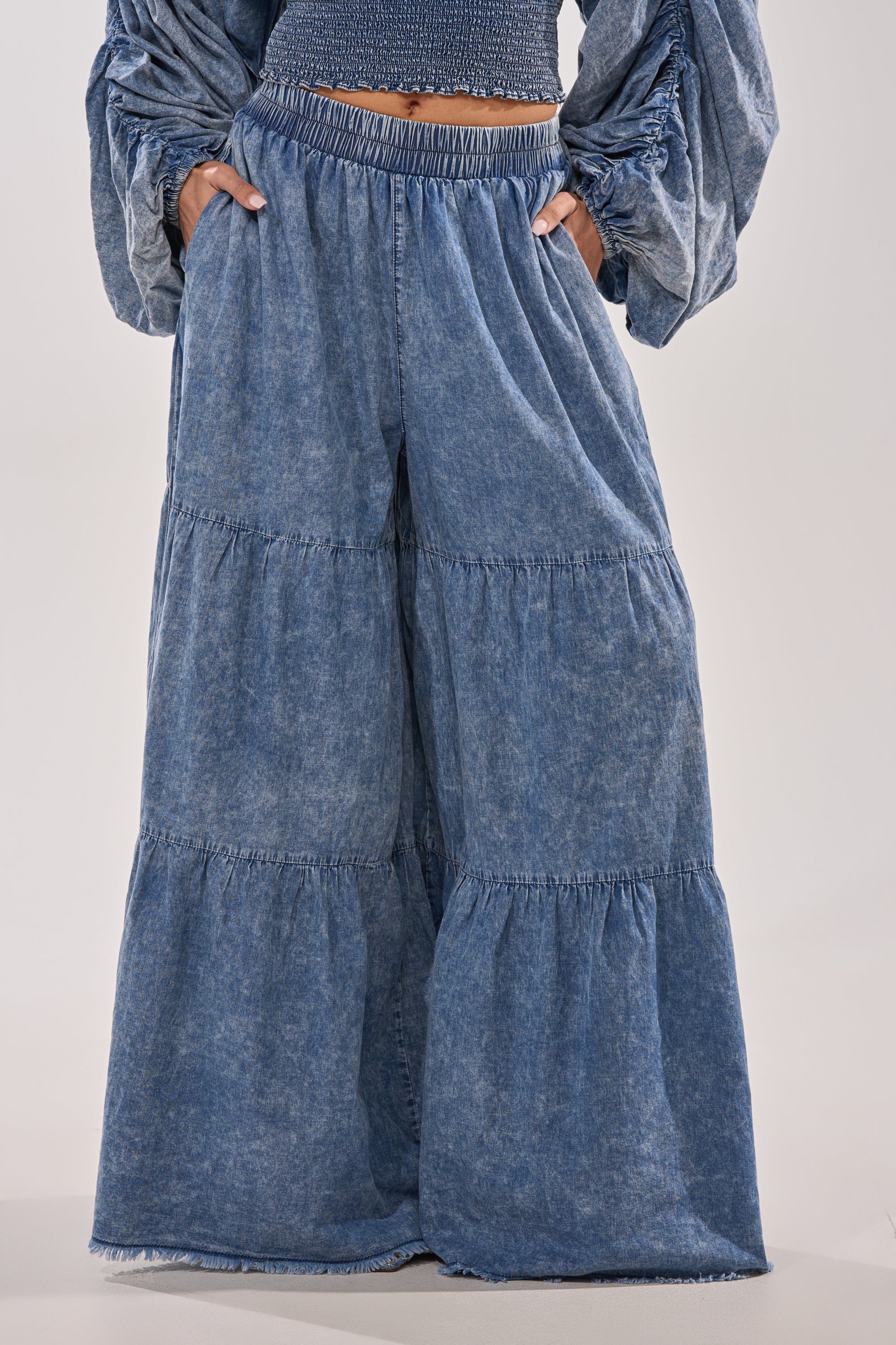 DENIM FOR DAYS PALAZZO PANT - Akira Store