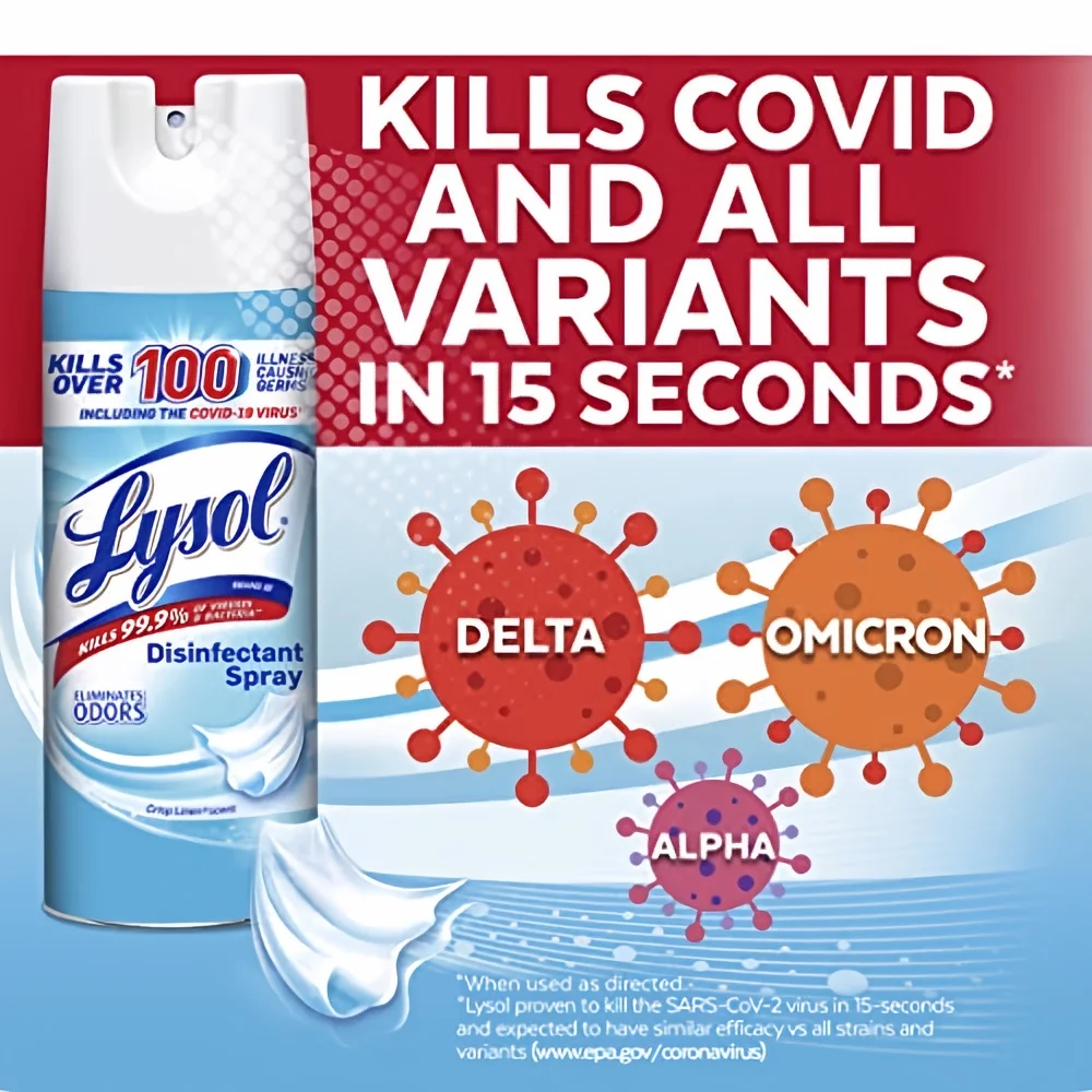 Lysol Disinfectant Spray Crisp Linen - 12.5 oz (Pack of 48)