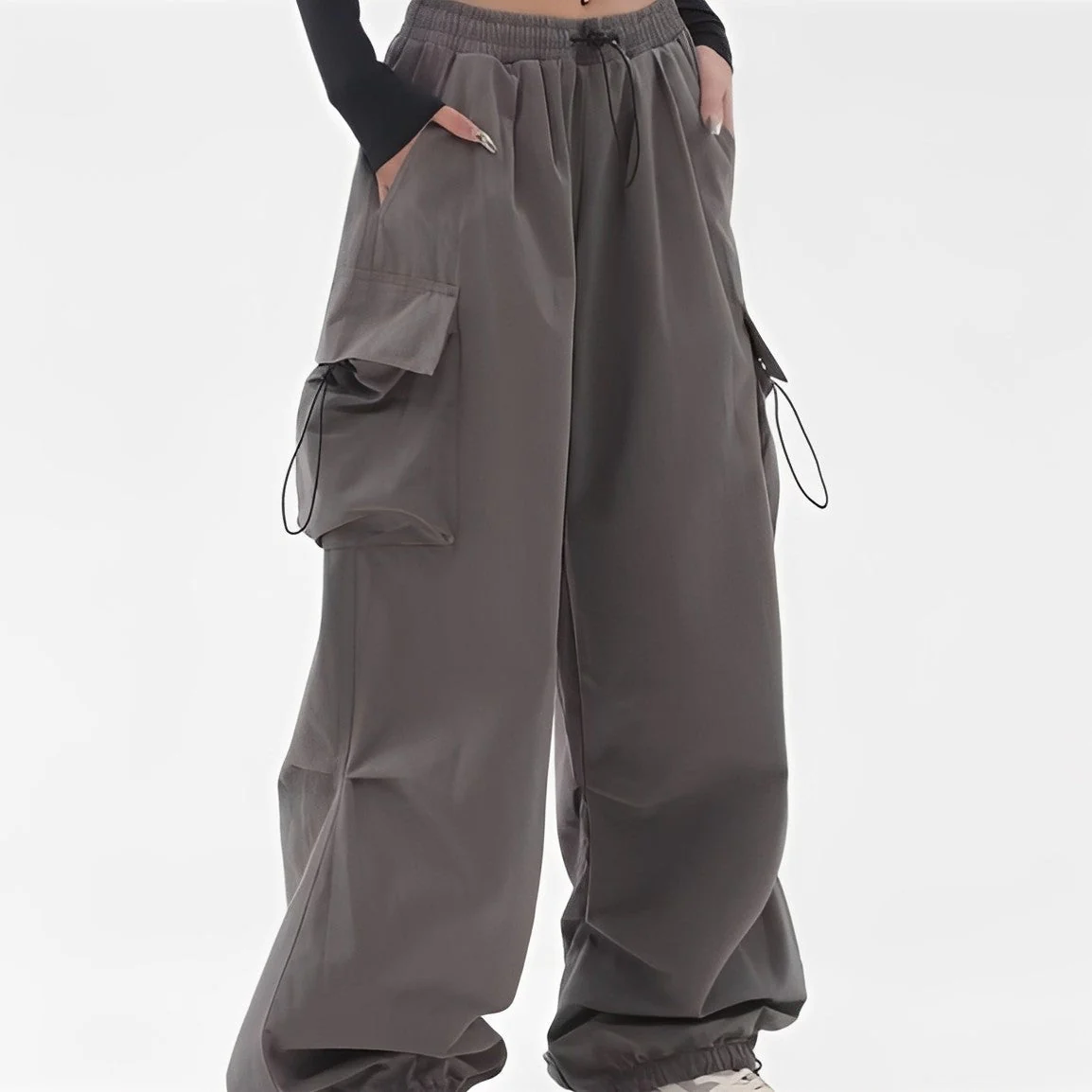 Leonie - Pantalon cargo à jambes larges