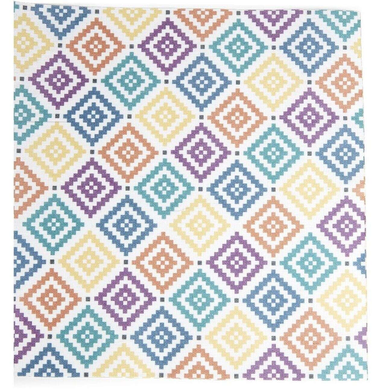 Chemin de table design losange polyester et coton 400x28cm