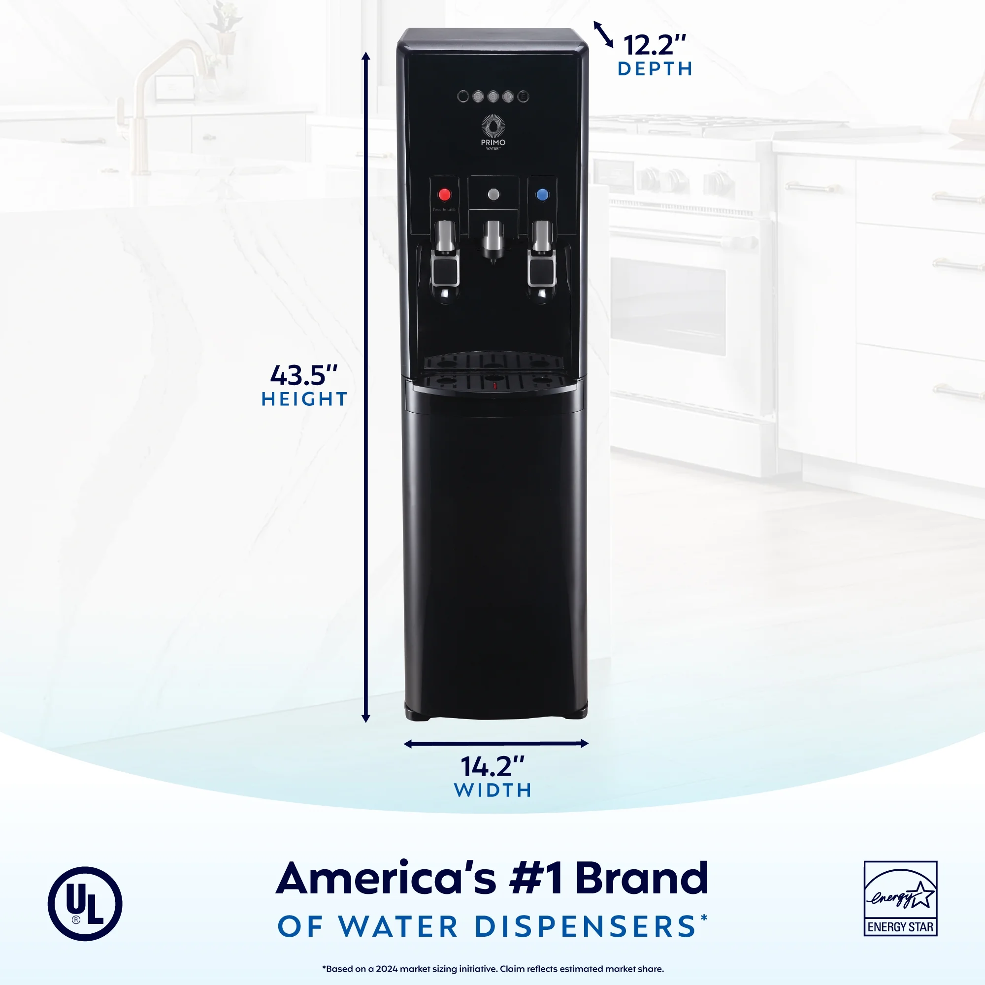 Bottom Loading Pro 2 Temp Water Dispenser with Single-Serve Coffee Maker, Black(Black) - Image 8