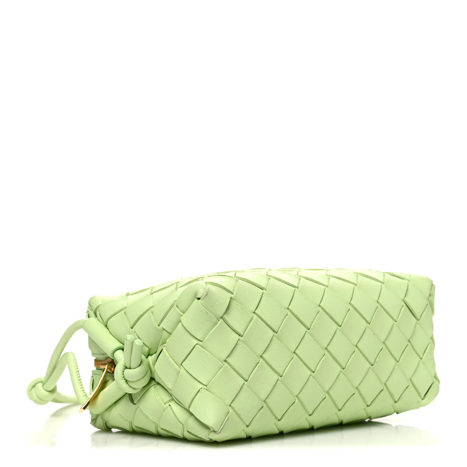 Nappa Intrecciato Mini Loop Camera Bag Fennel
