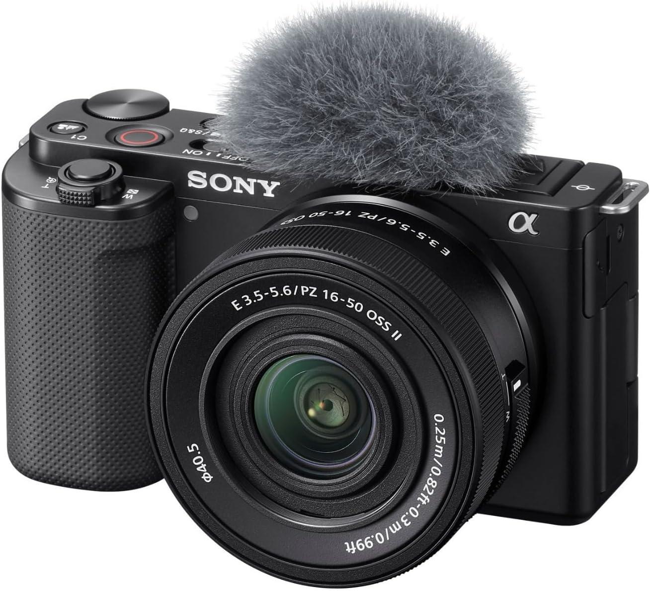 Sony Alpha ZV-E10 - APS-C Interchangeable Lens Mirrorless Vlog Camera Kit - Black  ZVE10KB