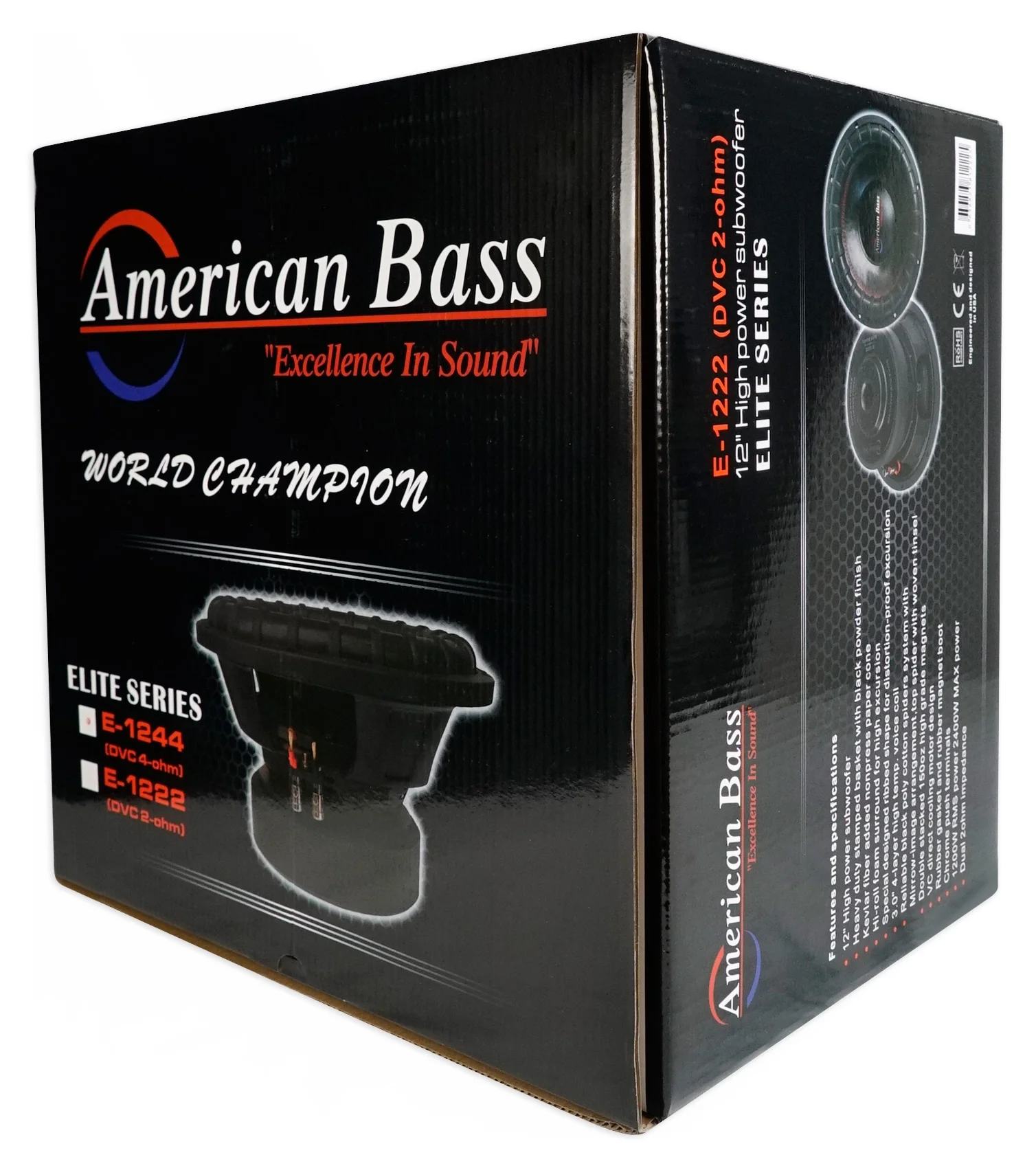 (2) ELITE 1244 2400w 12" Competition Car Subwoofers 3" Voice Coils Image 8