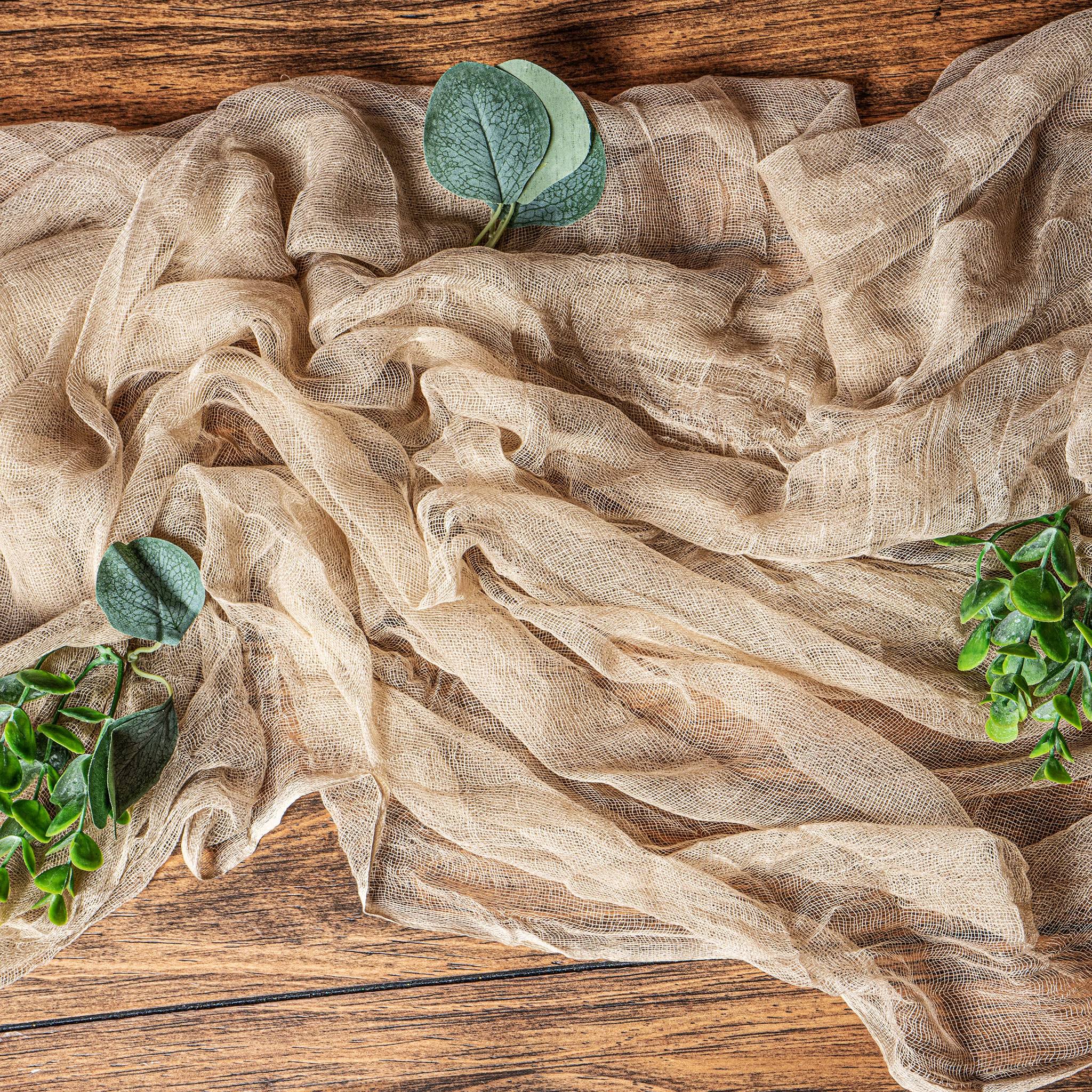 CV Linens Cheesecloth Table Runner 25