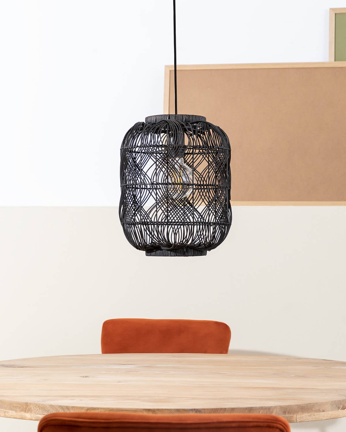 Hopp - Lámpara de Techo de Ratán (Ø30 cm) Hopp
