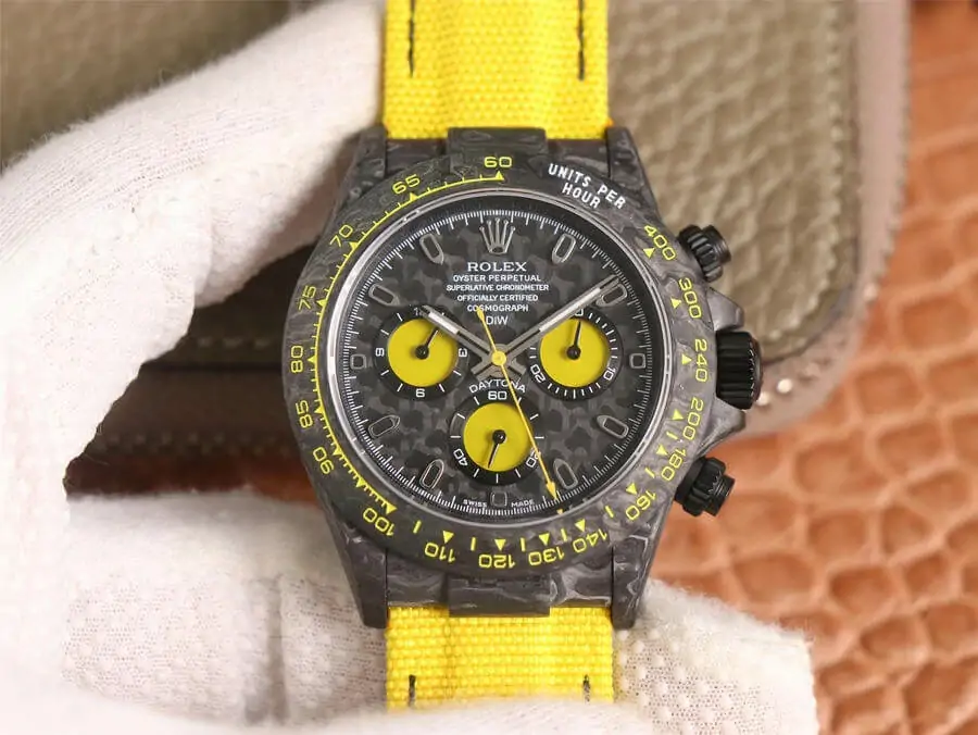 Rolex Daytona Diw Retrofit Version WWF Factory Yellow Strap