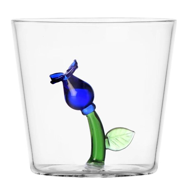 Botanica vannglass 30 cl blomst blå