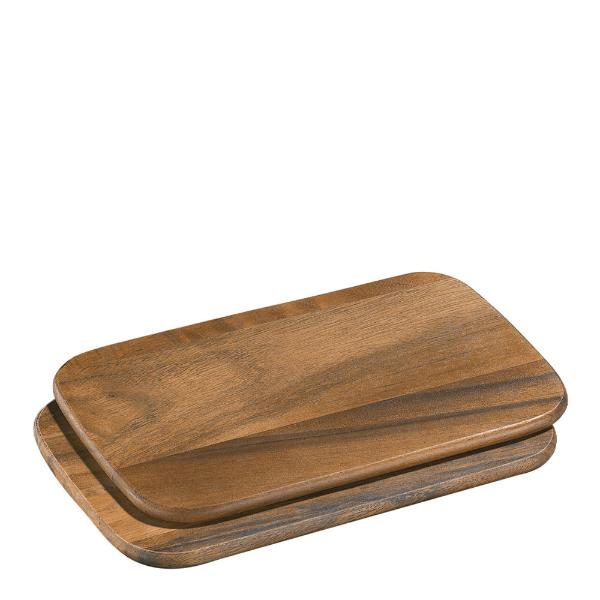Lite serveringsbrett 2 stk 26x17 cm akasie