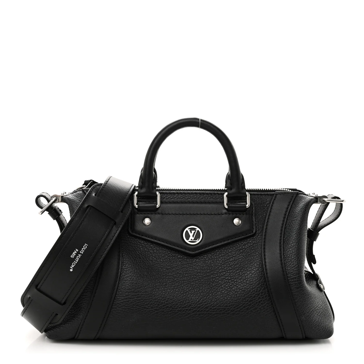 Pixel Lambskin LV Biker PM Black