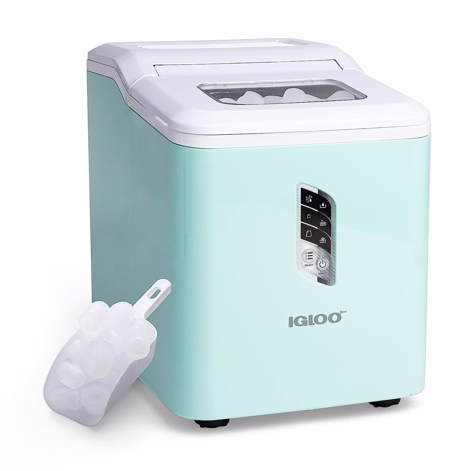 Automatic Ice Machine Self Cleaning Countertop Ice Maker for Water Bottle Drinks, Aqua(Aqua)