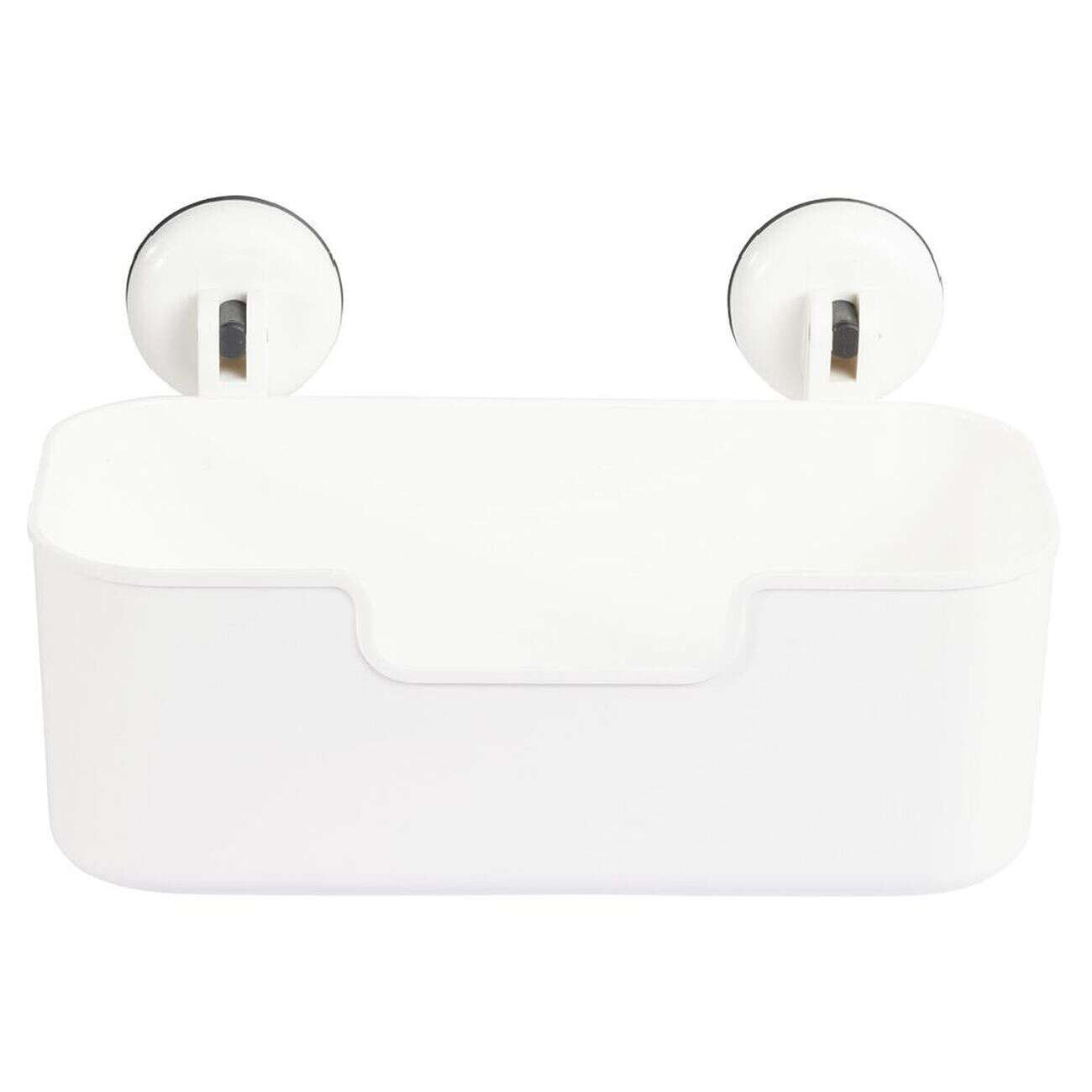 Serviteur de douche blanc fixation ventouses