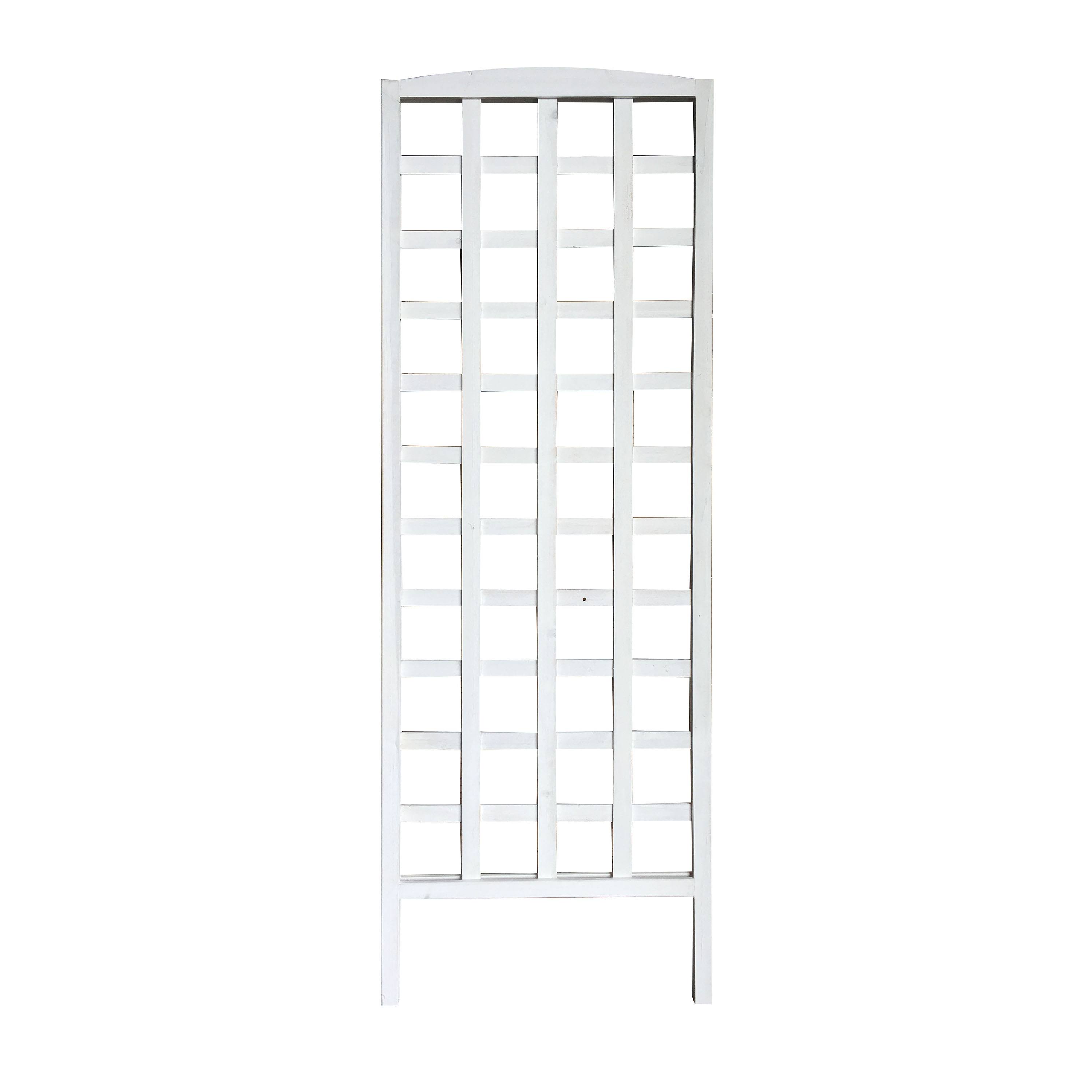 Garden Treasures 6-ft Square Wood Trellis White T1008