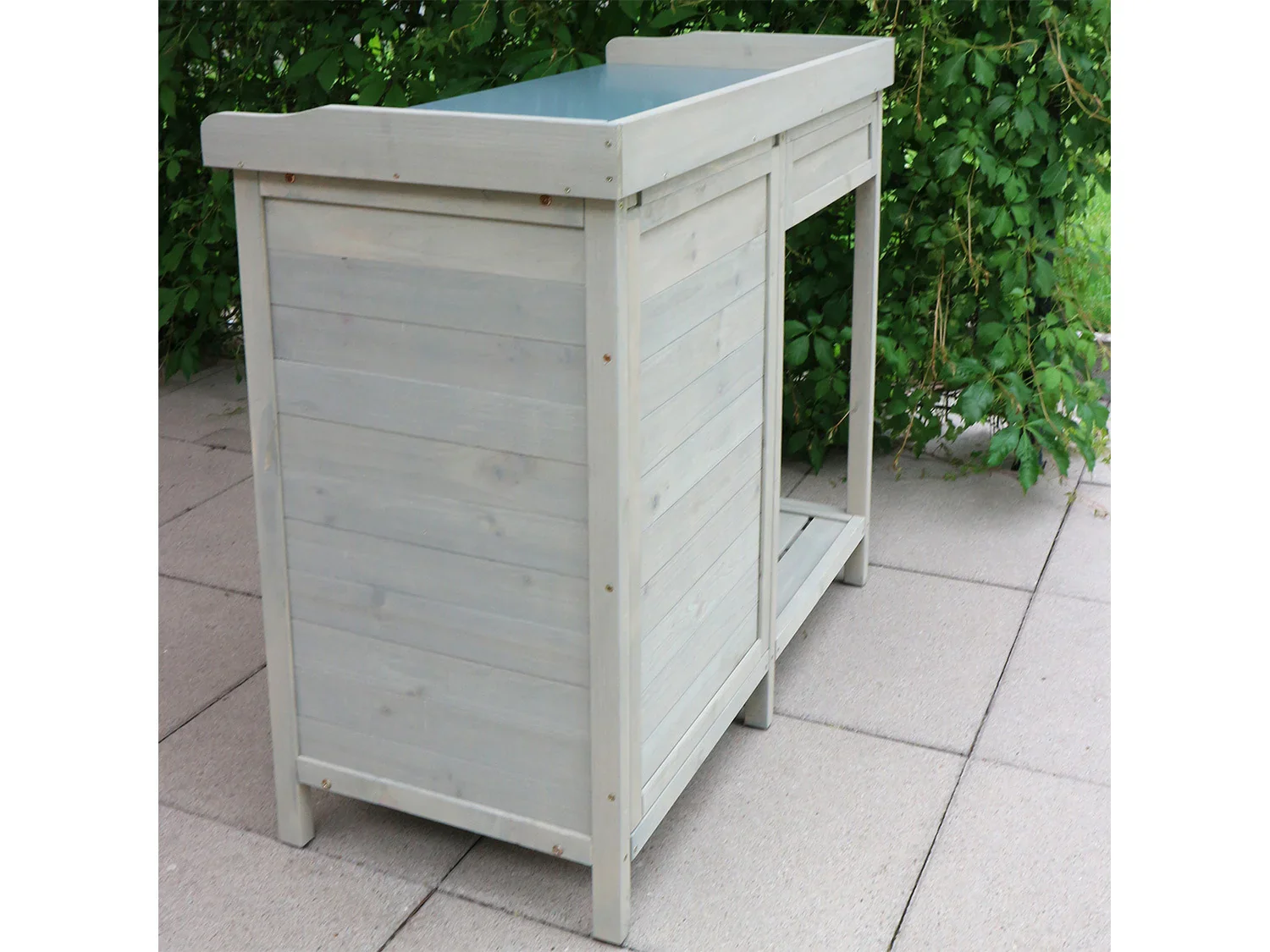 HABAU Table de jardin avec armoire infrieure, 98 x 48 x 95 cm