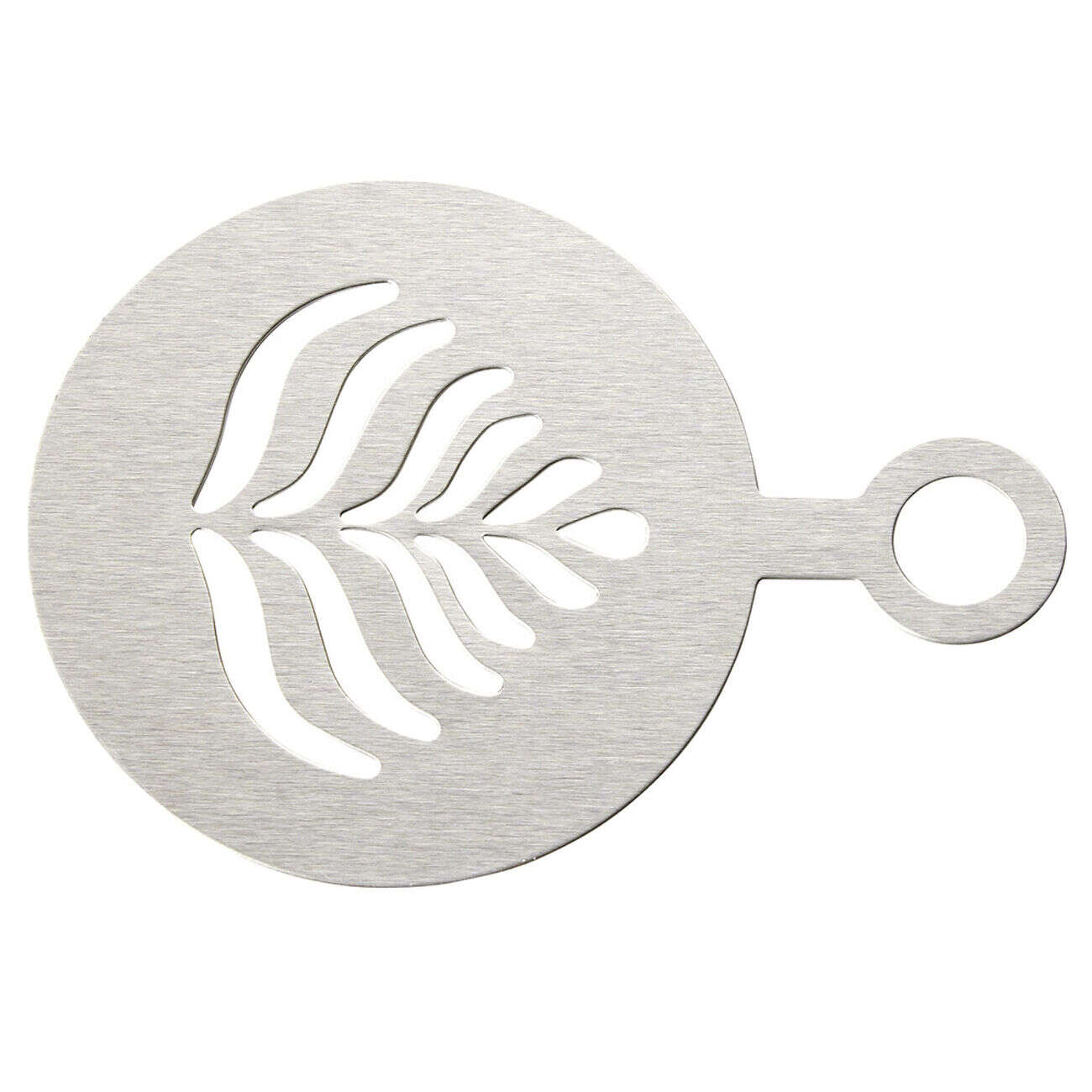 Pochoir de décoration de café x2 acier doré 8,5x12cm