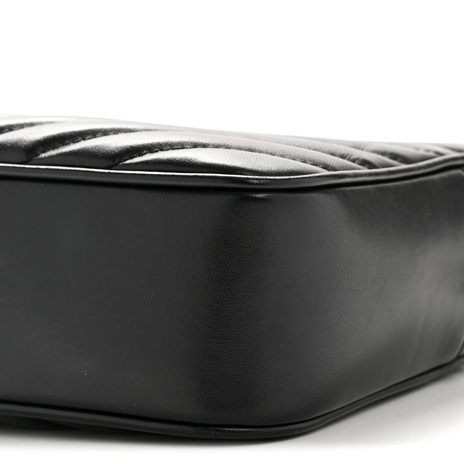 Calfskin Matelasse Monogram Lou Camera Bag Black