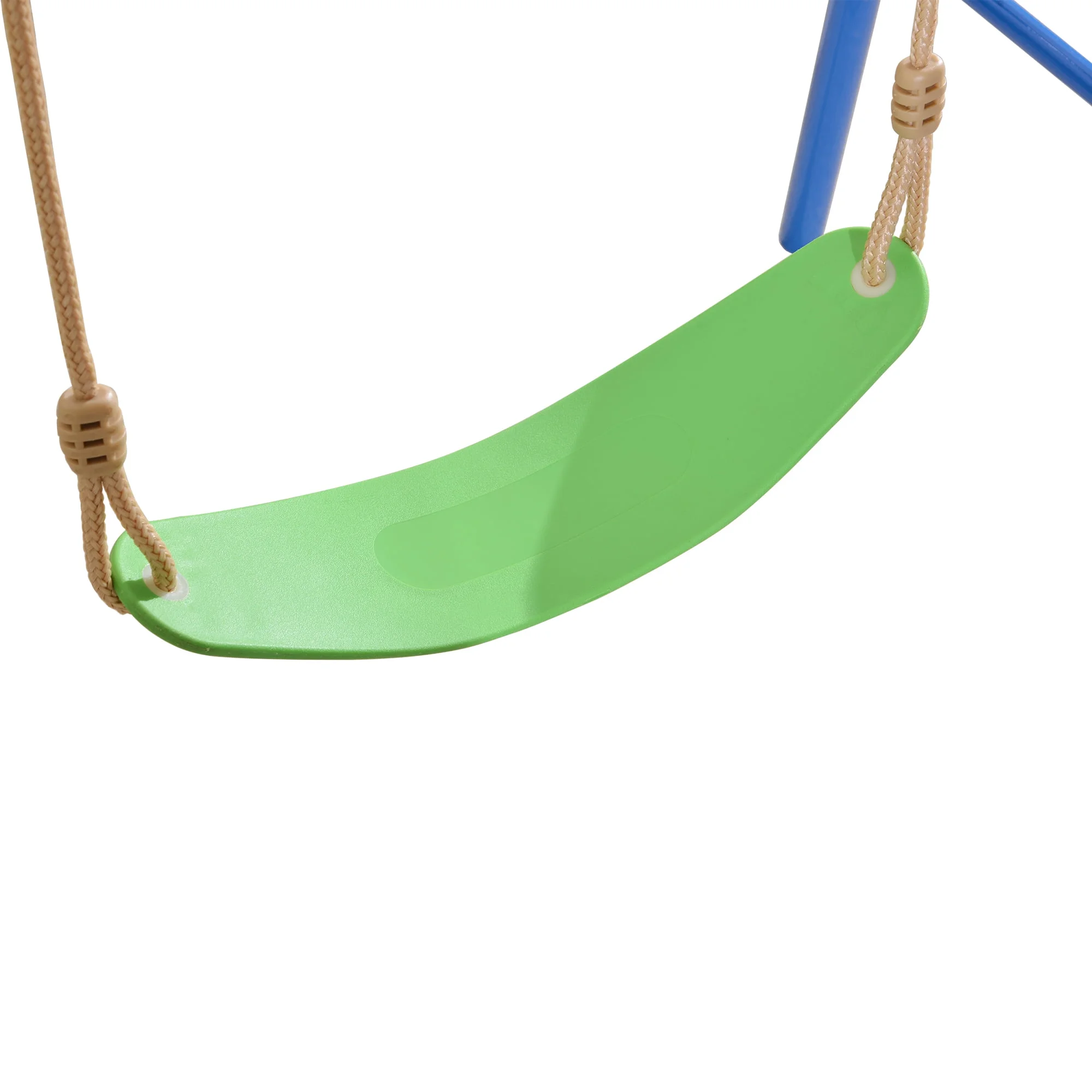 14-Feet Round Trampoline with Swing Slide Basketball Hoop, Outdoor Exercise Jumping Bouncer Trampoline with Safety Enclosure Net and Ladder for Kids Teens Adults, Green(14') - Image 7